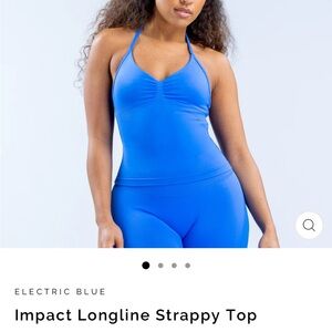 Dfyne electric blue Impact Longline Strappy Top *Sold Out* Brand new 
S